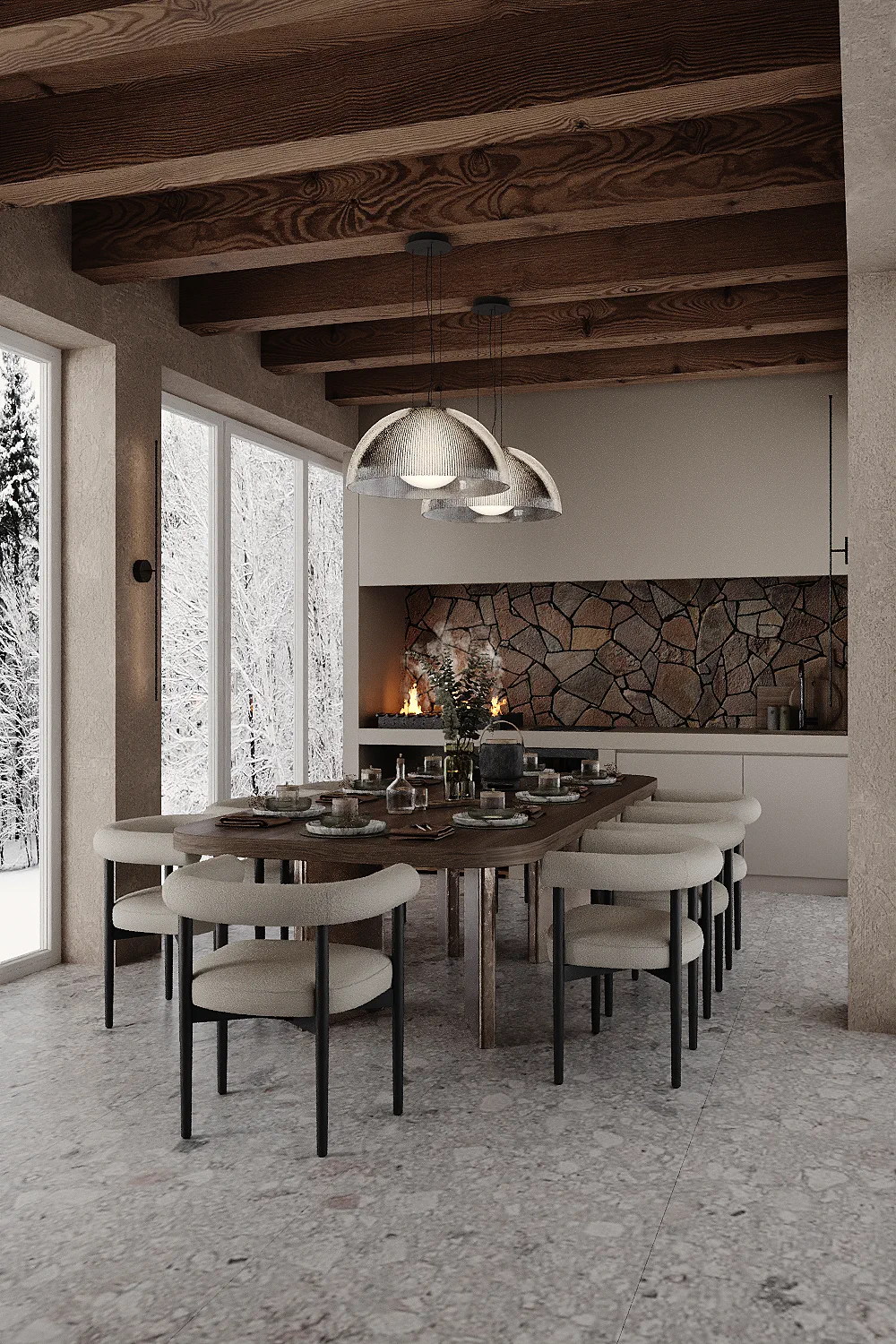 Kostino House — Symphony of Textures, interior view 22, كوستينو، منطقة موسكو، روسيا