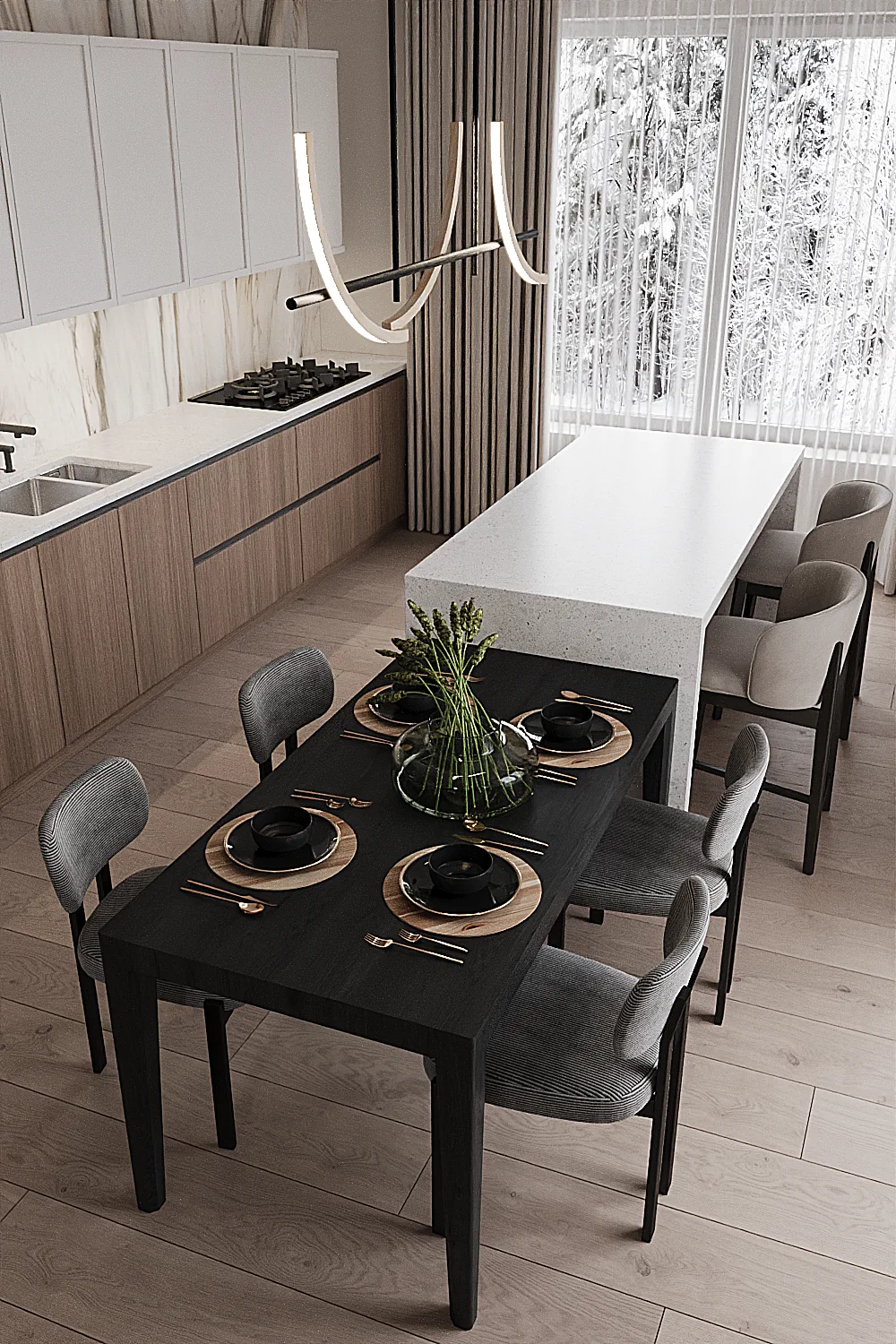 Kostino House — Symphony of Textures, interior view 46, كوستينو، منطقة موسكو، روسيا