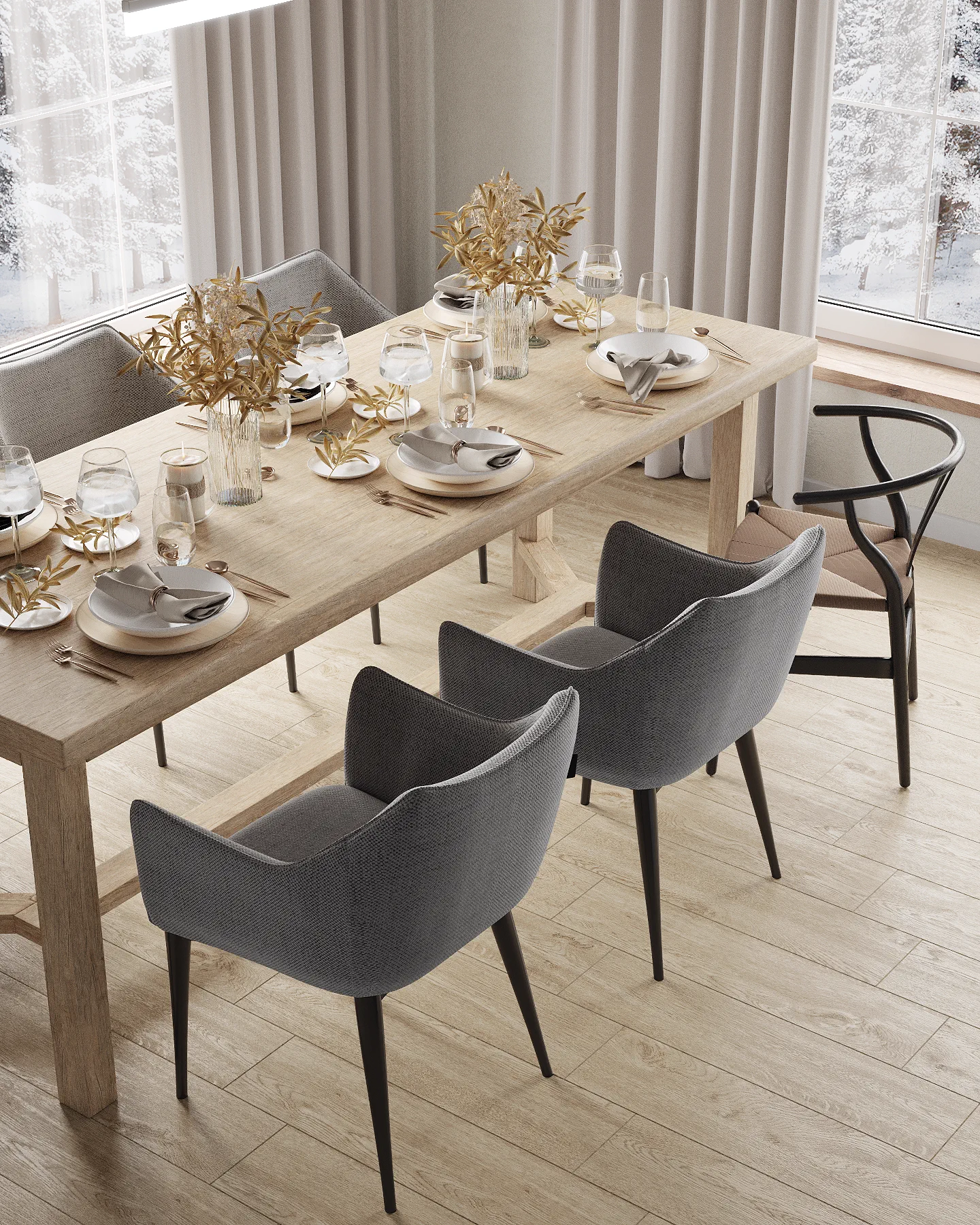 Wheat Ears country house, living room with piano and staircase, منطقة موسكو، روسيا